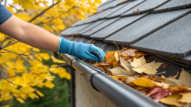 Cleaning Gutter Covers in Fall